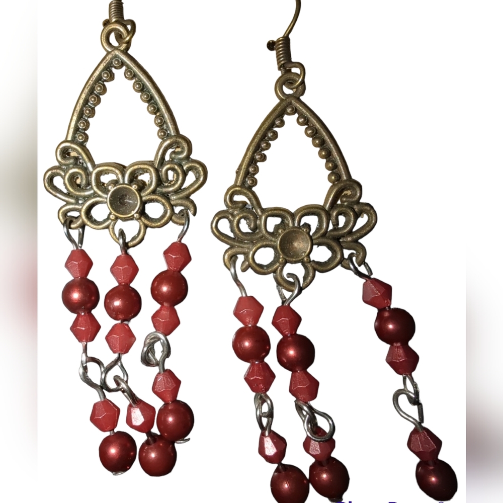Beaded dangle earrings
